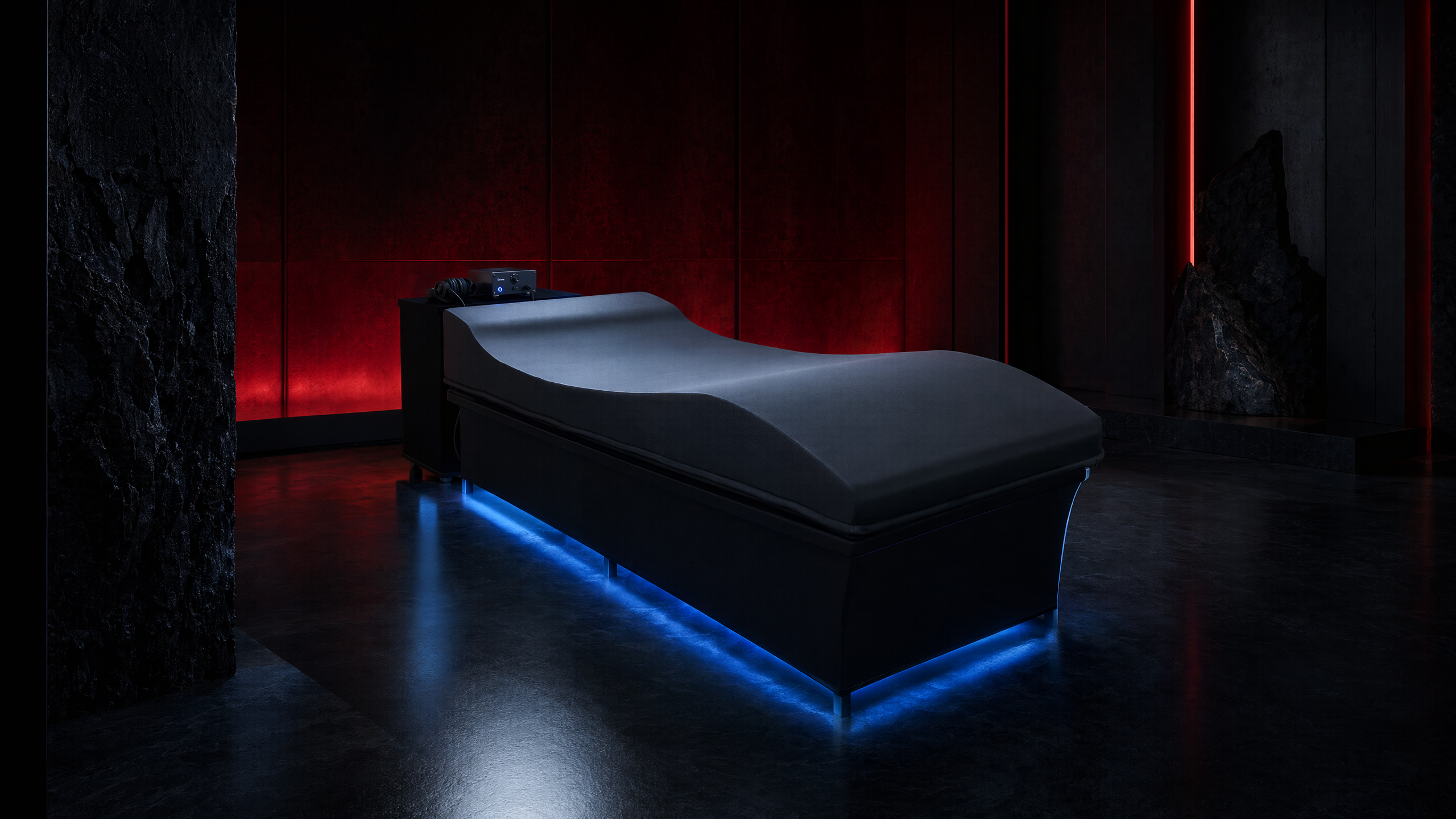 Vibroacoustic sound therapy bed